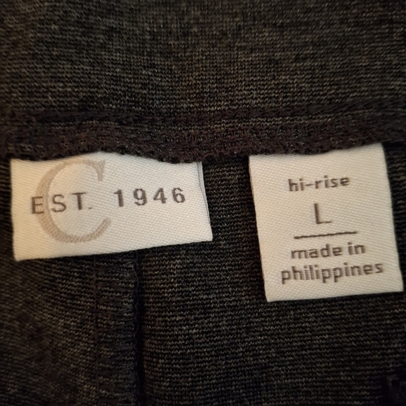 C EST. 1946 Charcoal Straight Leg Women's Pants - Picture 5 of 9